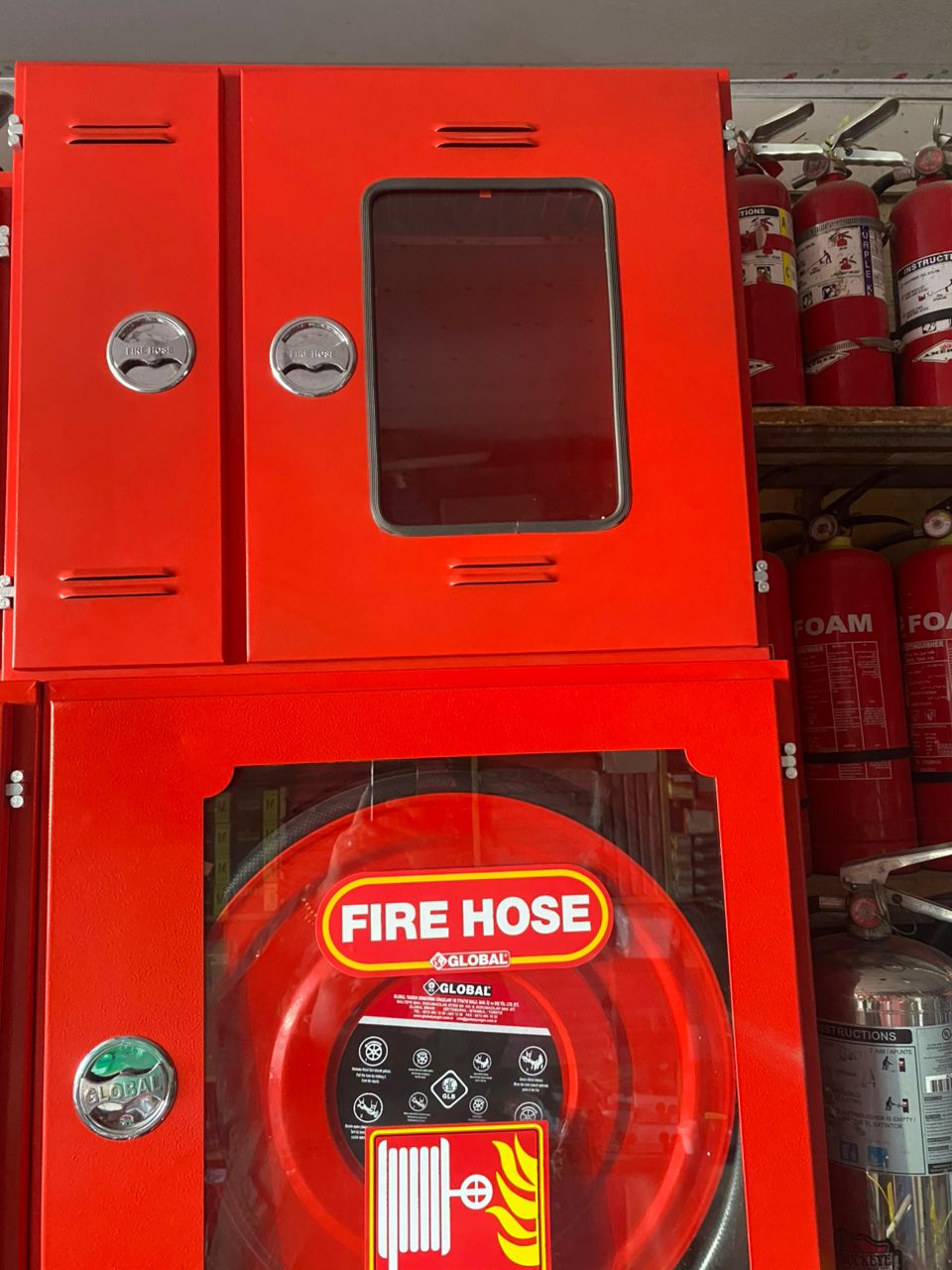 Double-Bay Fire Hose Cabinet